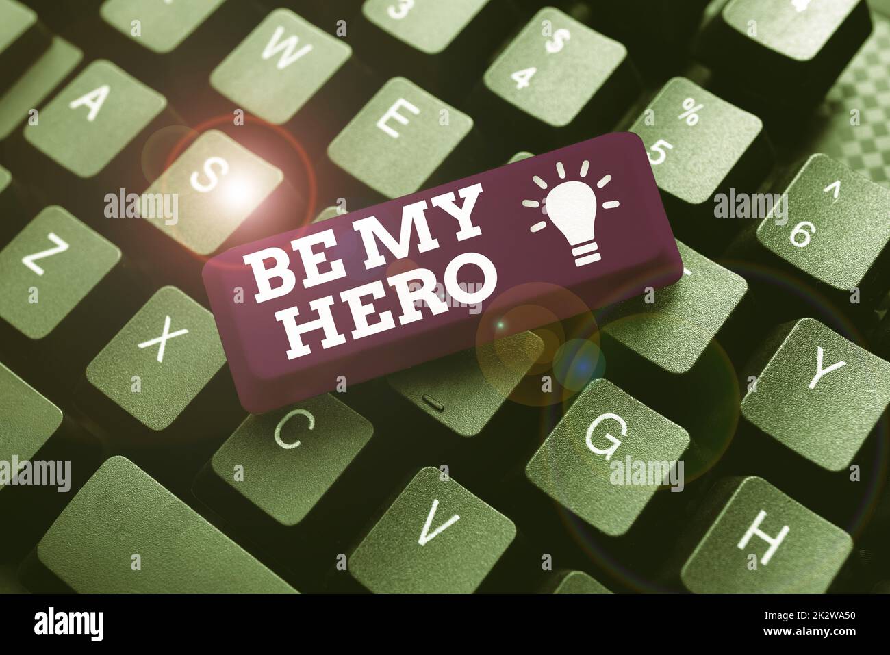 Segno di testo che mostra Be My Hero. Internet Concept richiesta da qualcuno di ottenere alcuni sforzi di azioni eroiche per lui -48232 Foto Stock