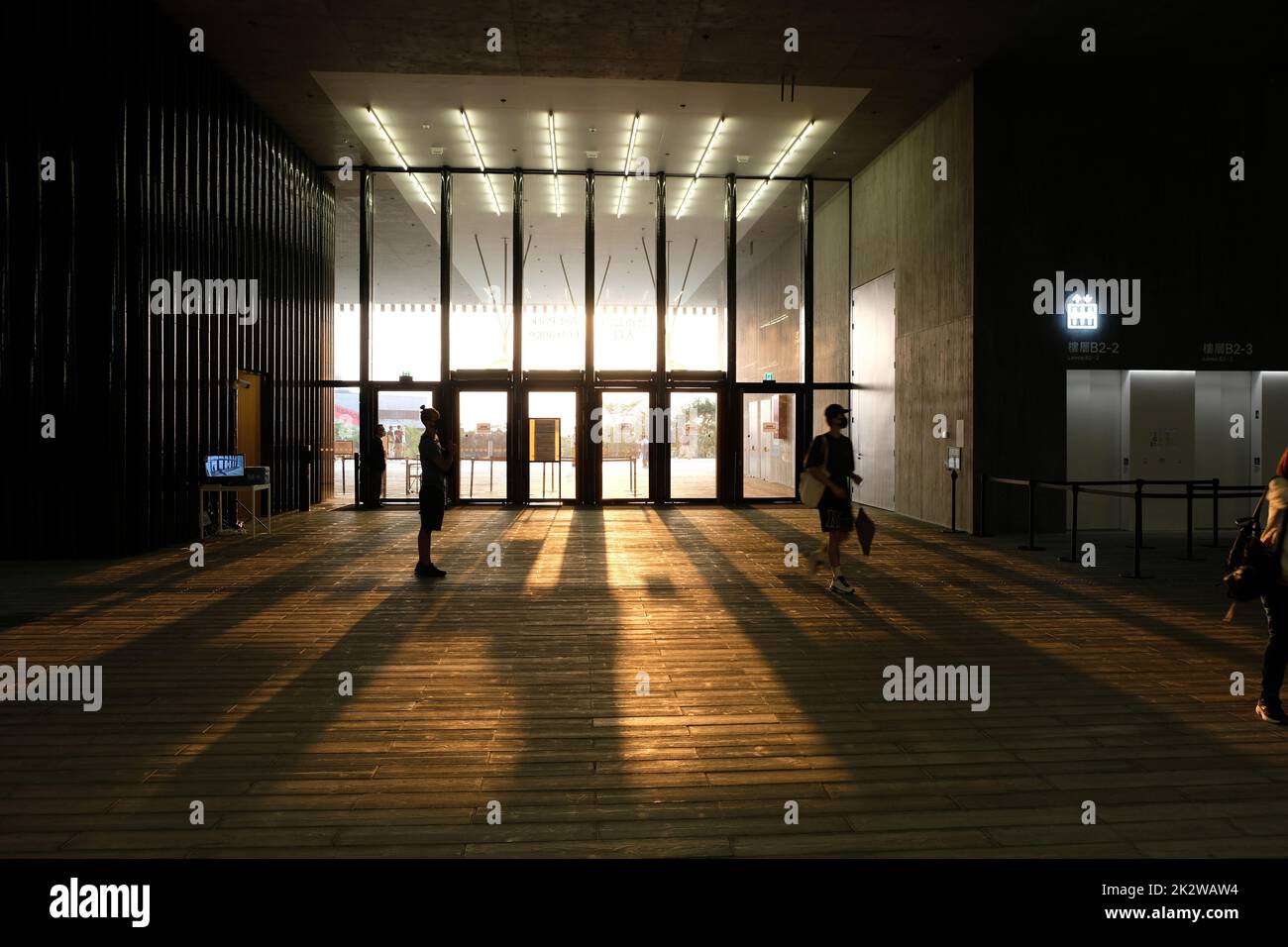 M+ M Plus il museo globale della cultura visiva di Hong Kong i più grandi musei della cultura visiva moderna e contemporanea del quartiere culturale di West Kowloon Foto Stock