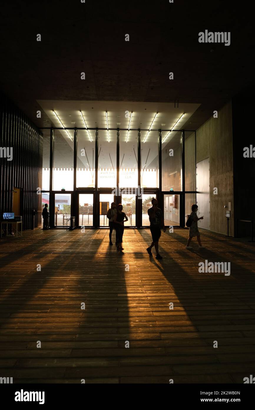 M+ M Plus il museo globale della cultura visiva di Hong Kong i più grandi musei della cultura visiva moderna e contemporanea del quartiere culturale di West Kowloon Foto Stock