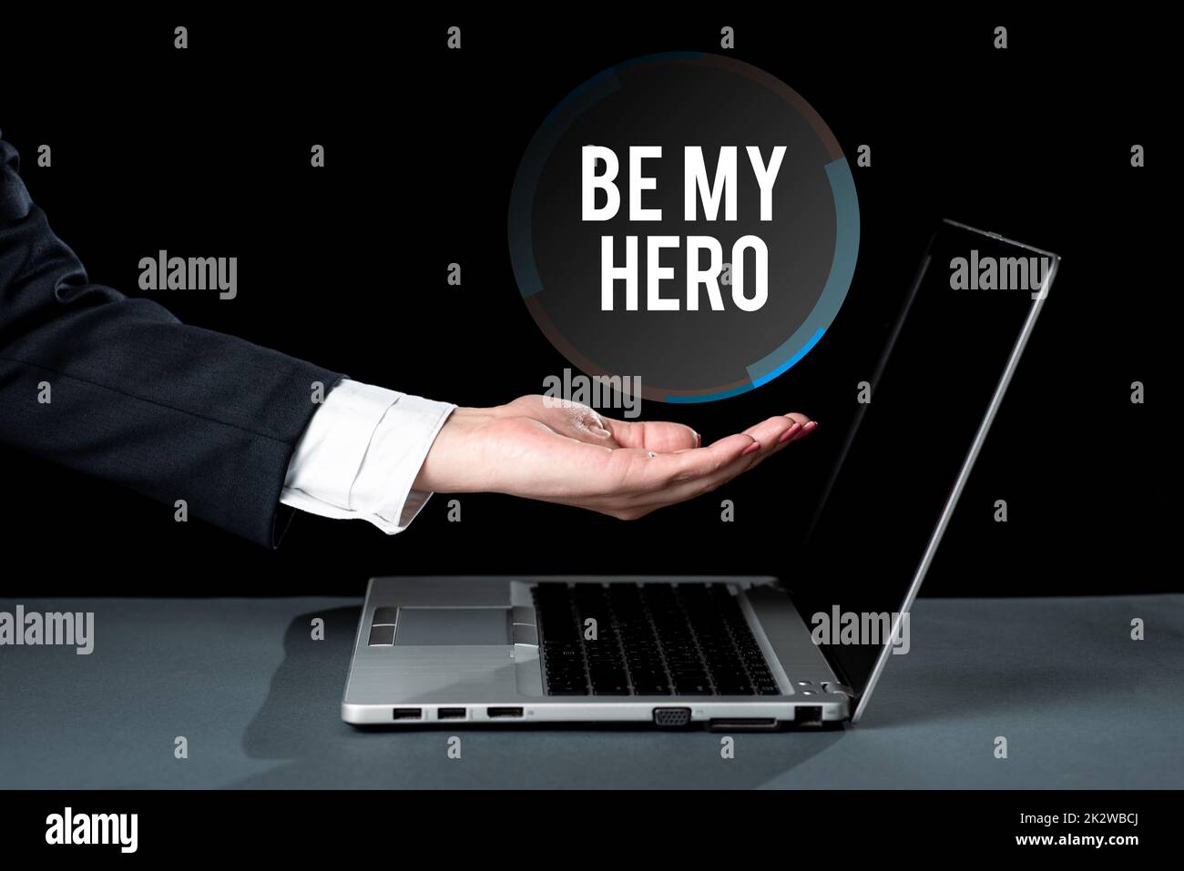 Didascalia concettuale Be My Hero. Business Concept richiesta da parte di qualcuno di ottenere alcuni sforzi di azioni eroiche per lui -47832 Foto Stock