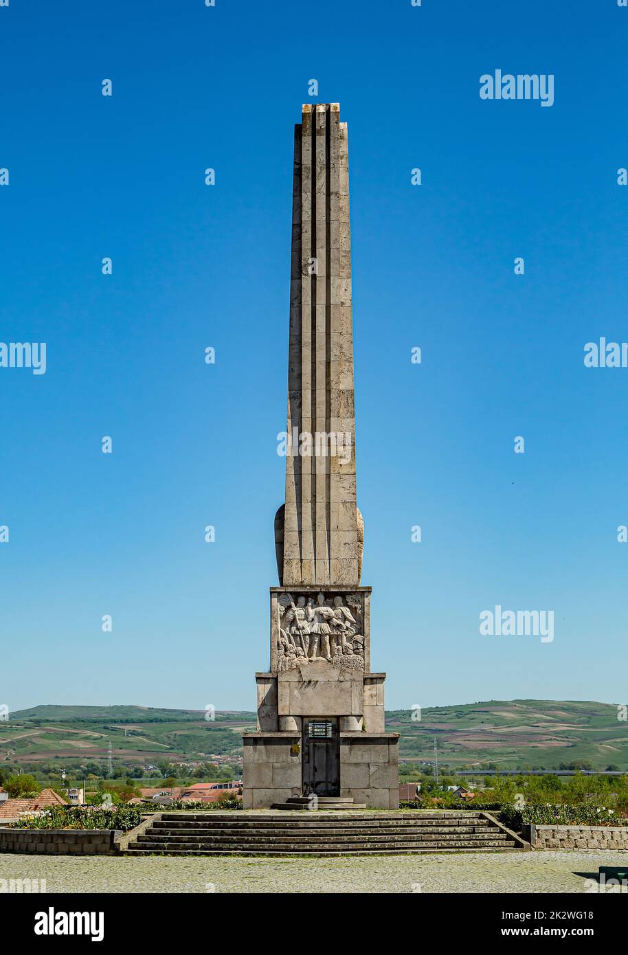Obelisco di OREA, Closca e Crisan ad Alba Iulia, Transilvania, Romania Foto Stock