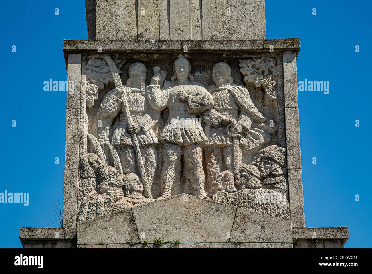Obelisco di OREA, Closca e Crisan ad Alba Iulia, Transilvania, Romania Foto Stock