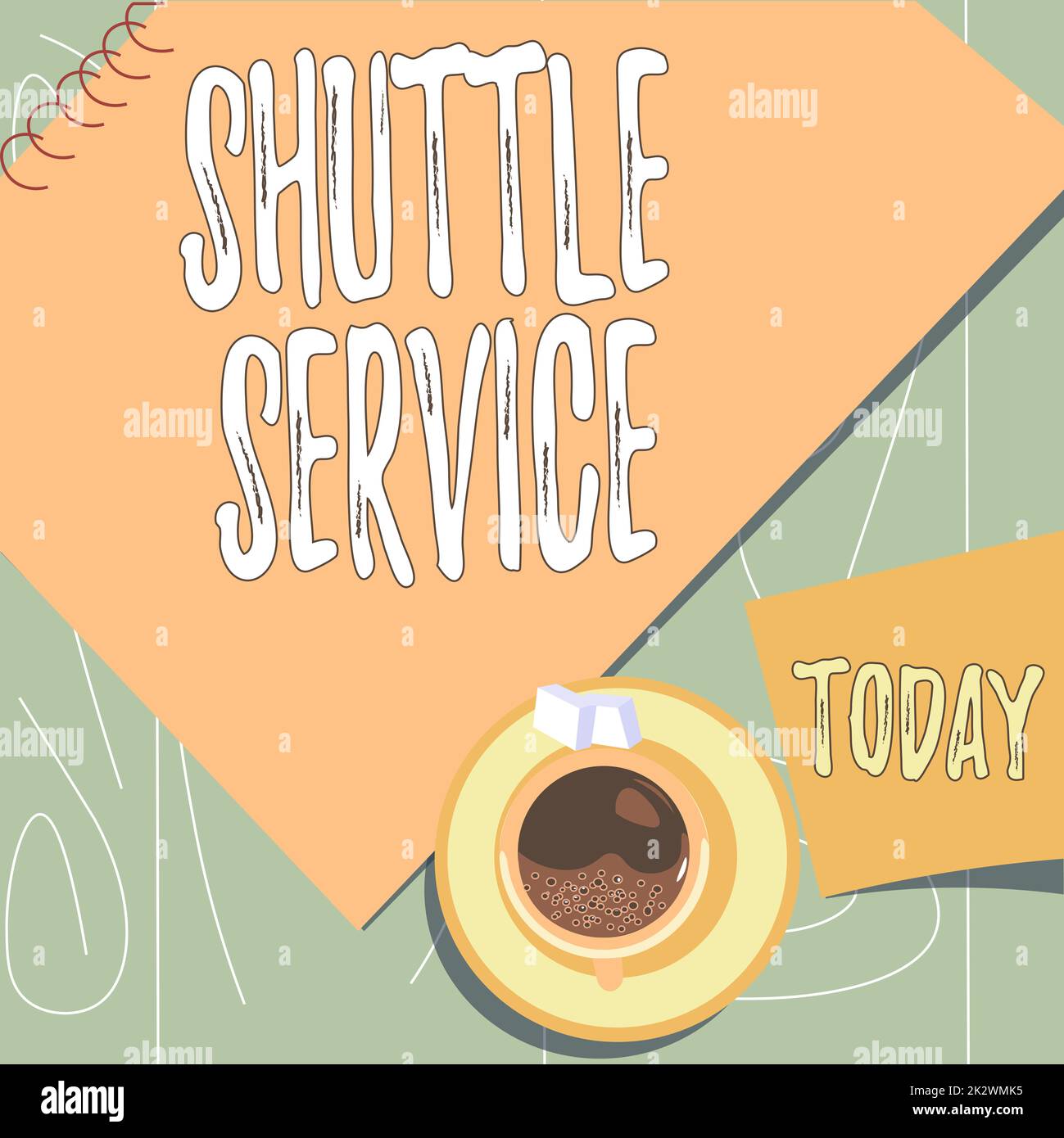 Ispirazione che mostra il segno Shuttle Service. I veicoli per l'approccio aziendale, come gli autobus, viaggiano spesso tra due posti in cui sedersi sulla scrivania con un notebook che rappresenta uno spazio di lavoro rilassato. Foto Stock