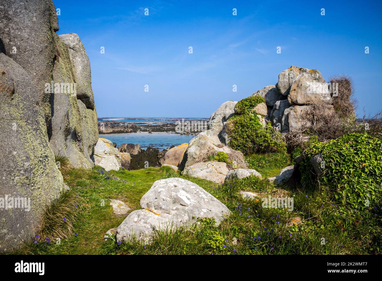 Chausey isola Bretagna, Francia Foto Stock