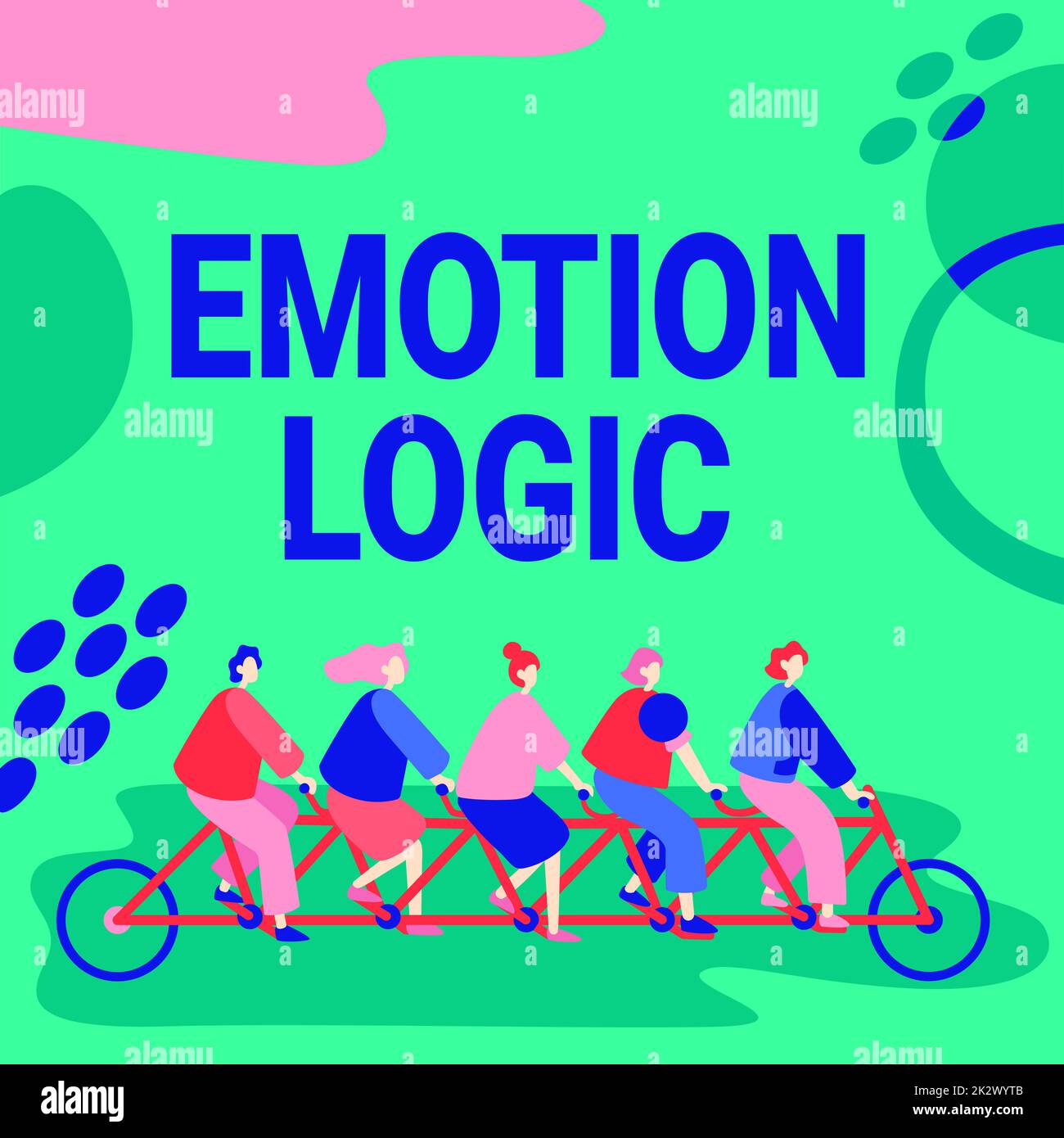 Ispirazione mostrando segno emotion Logic. Panoramica aziendale cuore o anima cerebrale o intelligenza confusione equilibrio uguale colleghi Equitazione bicicletta rappresenta lavoro di squadra soluzione di problemi di successo. Foto Stock