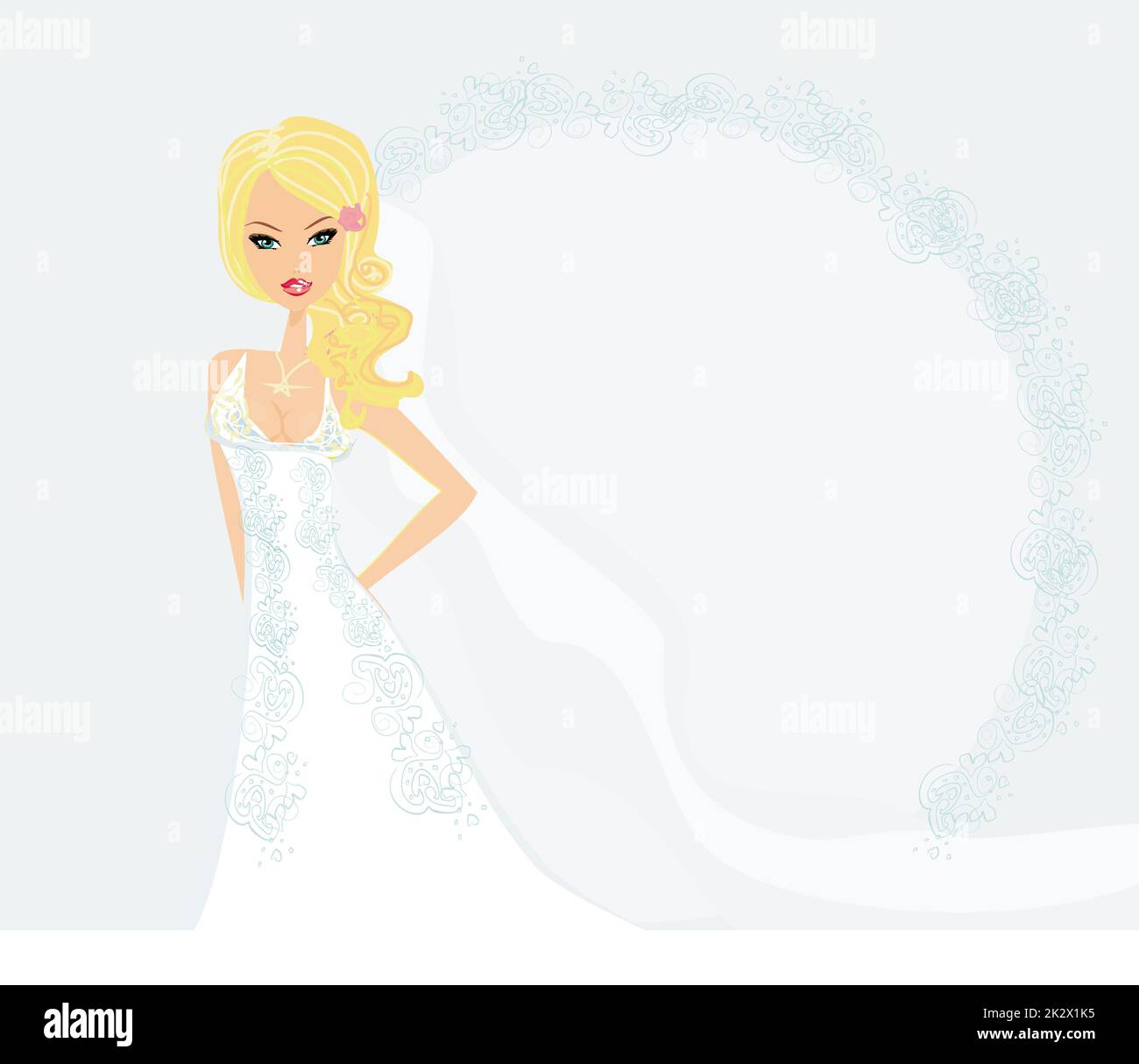 Bella Sposa card Foto Stock