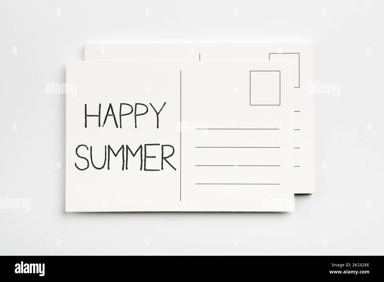 Esposizione concettuale Happy Summer. Concetto che significa spiagge soleggiate rilassamento caldo Sunny Season Solstice Flashy School Office Supplies, insegnare Collezioni di apprendimento, Strumenti di scrittura Foto Stock