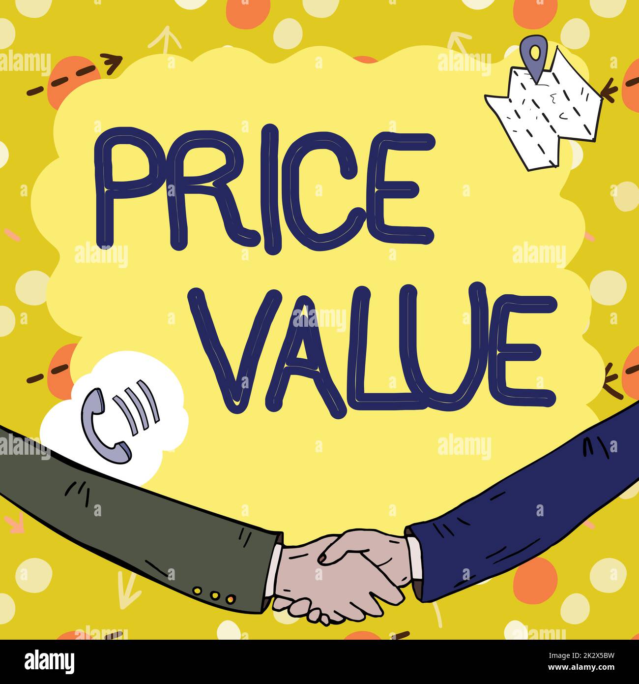 Ispirazione che mostra il valore del prezzo del segno. La strategia fotografica concettuale che fissa il costo principalmente ma non esclusivamente cornice vuota decorata con i simboli di comunicazione rappresenta la riunione di affari Foto Stock