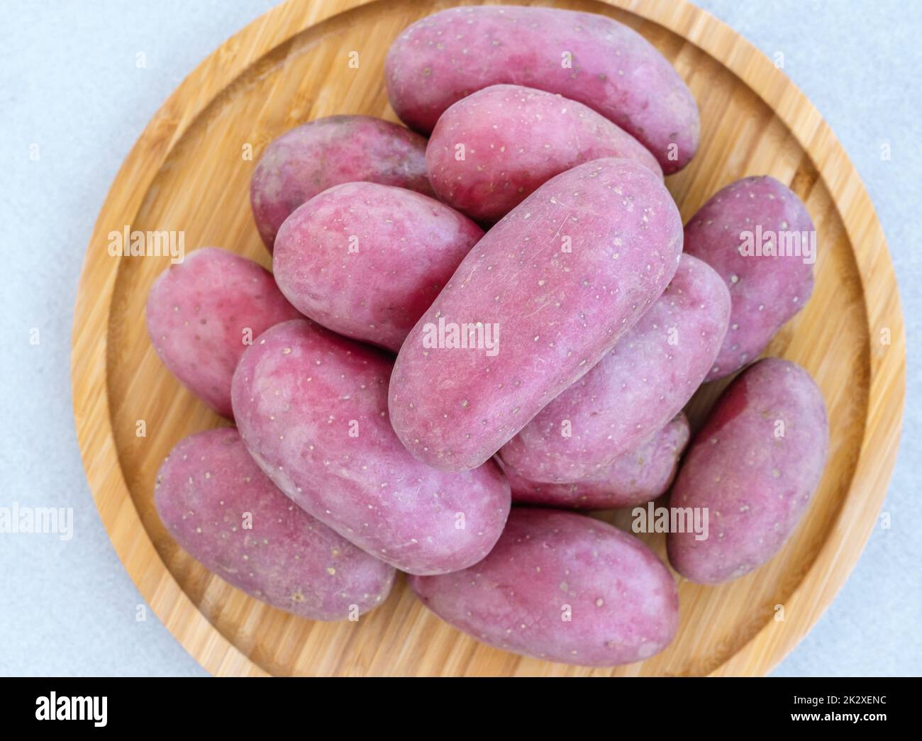 Mucchio di patate rosse Foto Stock