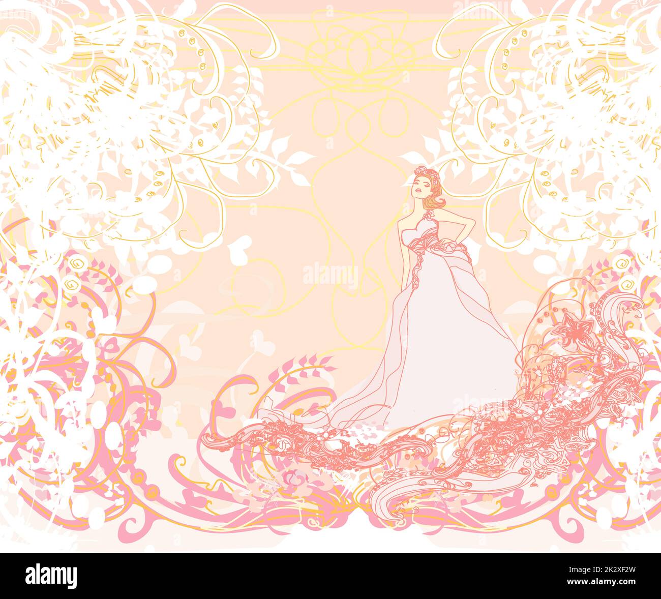 Bella Sposa astratta Foto Stock