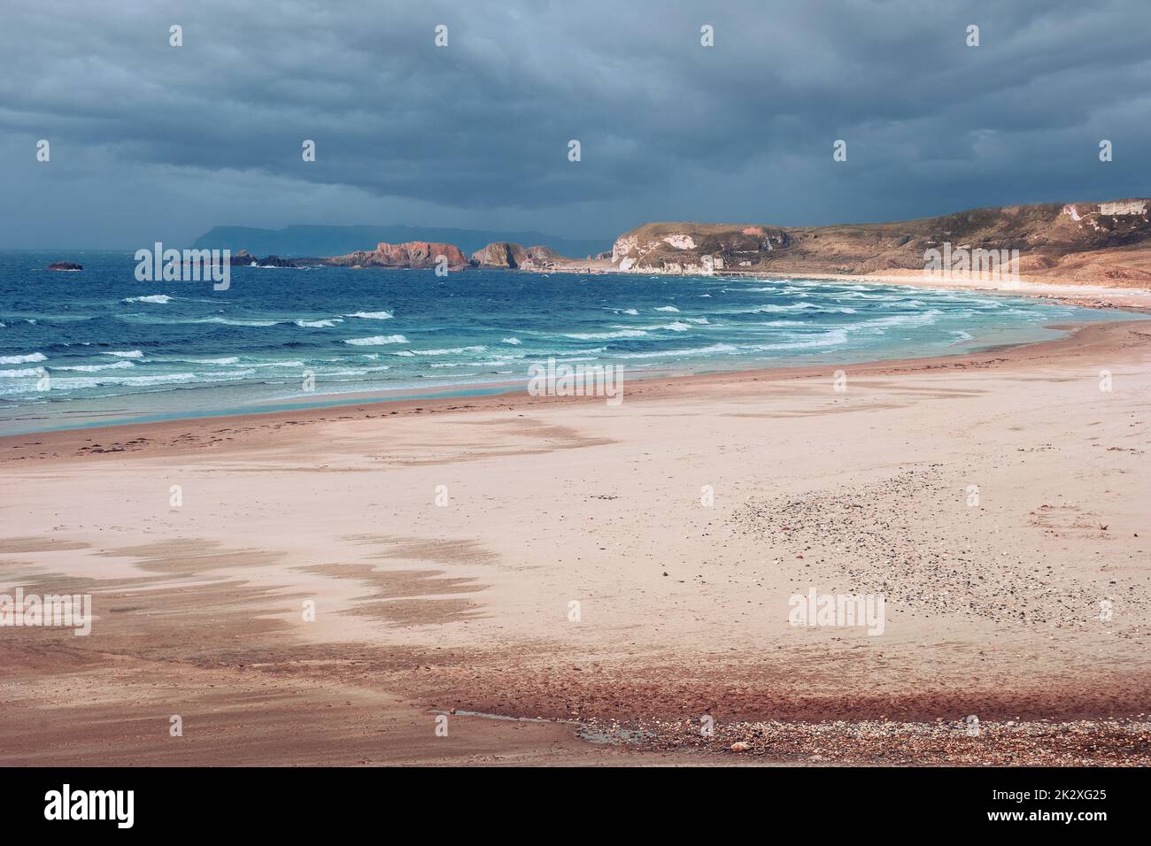White Park Bay, Ballycastle, County Antrim, Irlanda del Nord Foto Stock