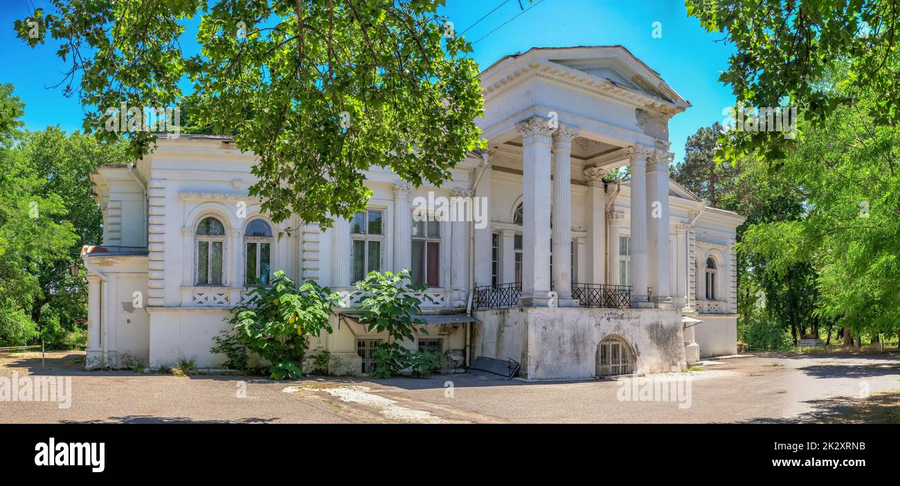 Gli antichi edifici del sanatorio di Chkalov a Odessa, Ucraina Foto Stock