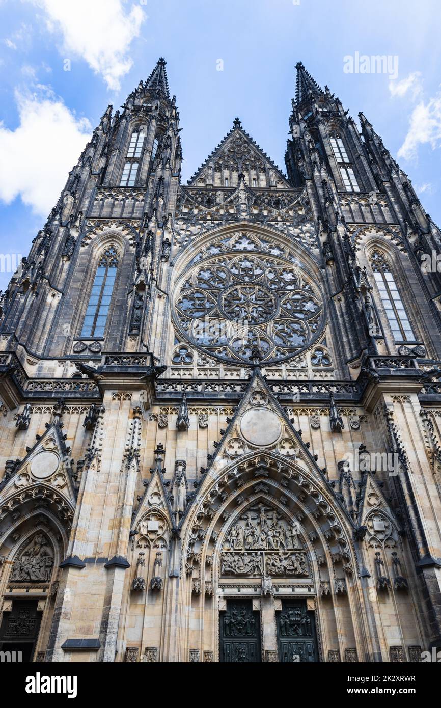 Cattedrale di San Vito a Praga, Repubblica Ceca Foto Stock