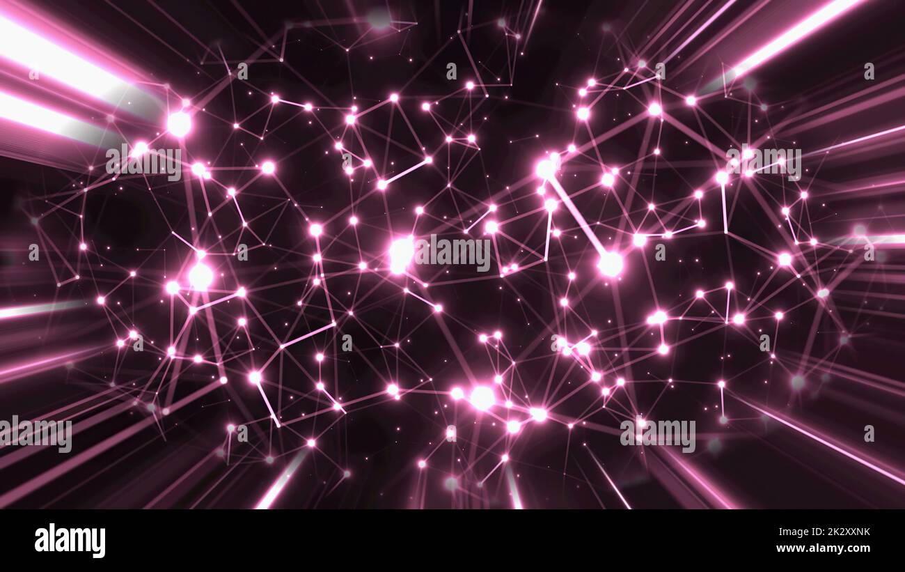 Astratto Plexus tecnologia Scienza e Ingegneria background Foto Stock