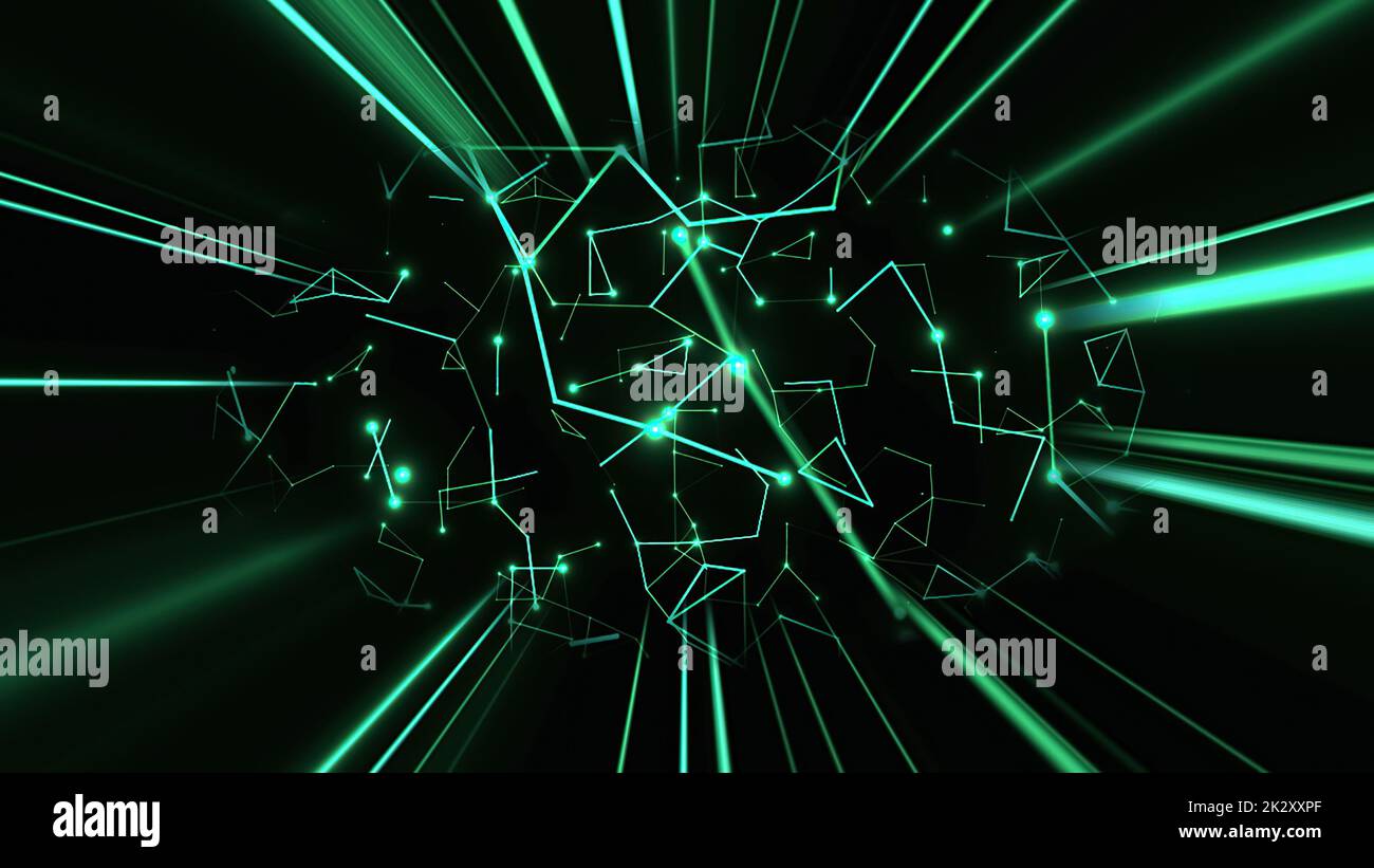 Astratto Plexus tecnologia Scienza e Ingegneria background Foto Stock