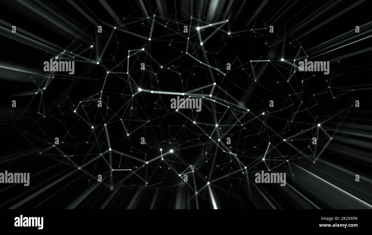 Astratto Plexus tecnologia Scienza e Ingegneria background Foto Stock