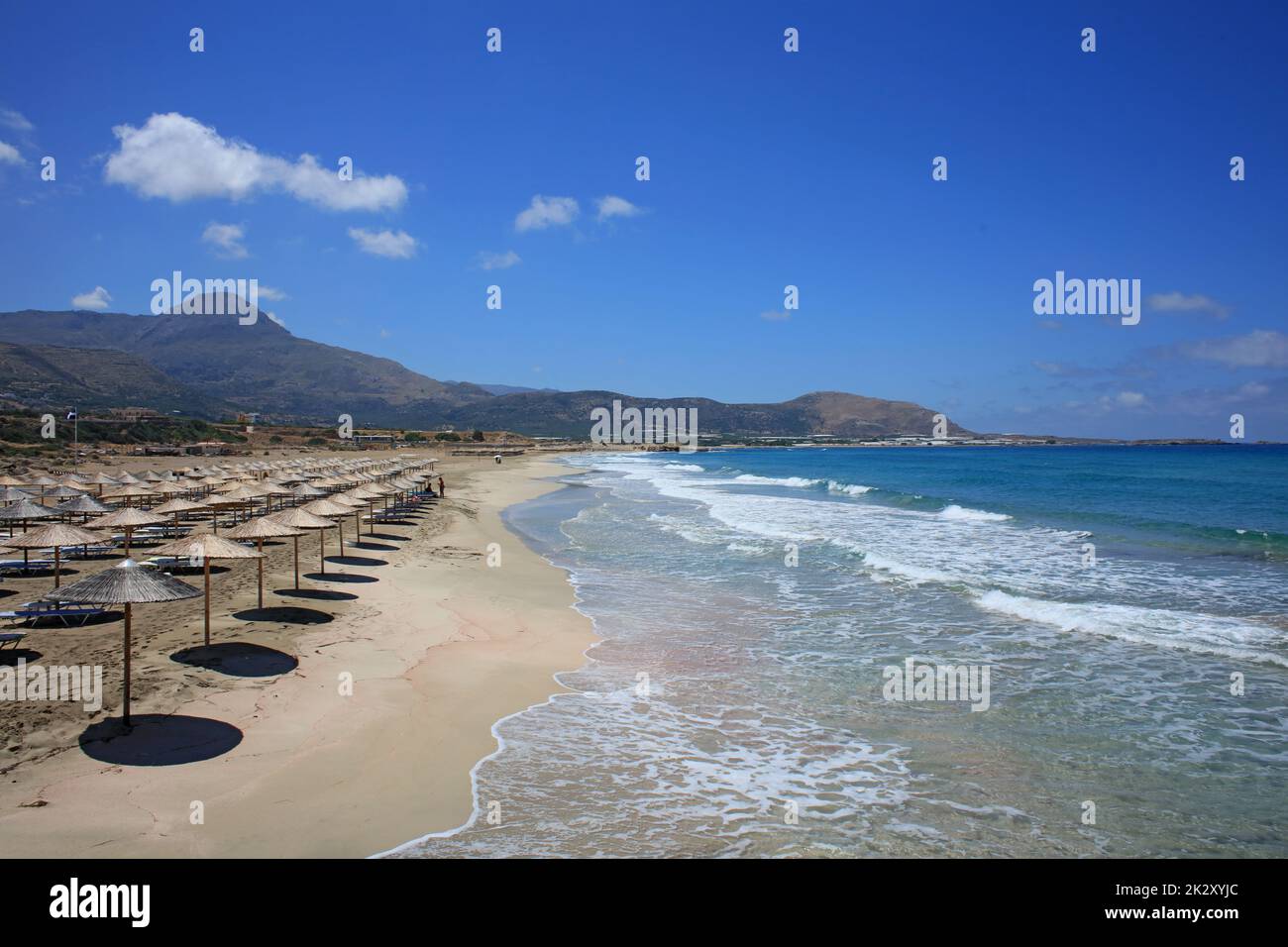 Falassarna spiaggia blu laguna creta isola estate 2020 covid-19 vacanze moderne stampe di alta qualità Foto Stock