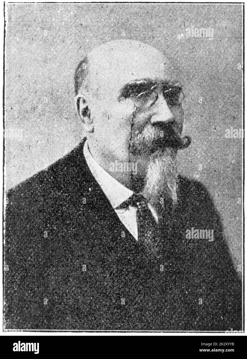 Ritratto di Jose Echegaray y Eizaguirre - un ingegnere civile spagnolo, matematico, statista, e uno dei principali drammi spagnoli. Illustrazione del 19 ° secolo. Sfondo bianco. Foto Stock Ritratto di Jose Echegaray y Eizaguirre - un ingegnere civile spagnolo, matematico, statista, e uno dei principali drammi spagnoli. Illustrazione del 19 ° secolo. Sfondo bianco. Foto Stock