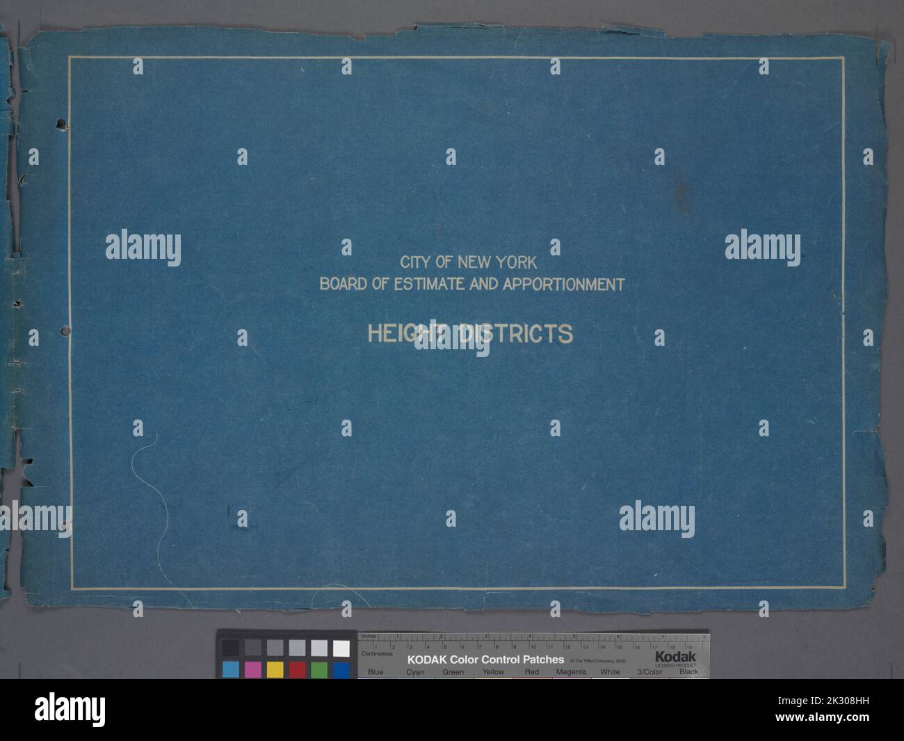 New York (N.Y.). Consiglio di stima e ripartizione. Cartografica, Mappe. 1916. Lionel Pincus e la Principessa Firyal Map Division. Zoning , New York (Stato) , New York, Mappe copertina Foto Stock