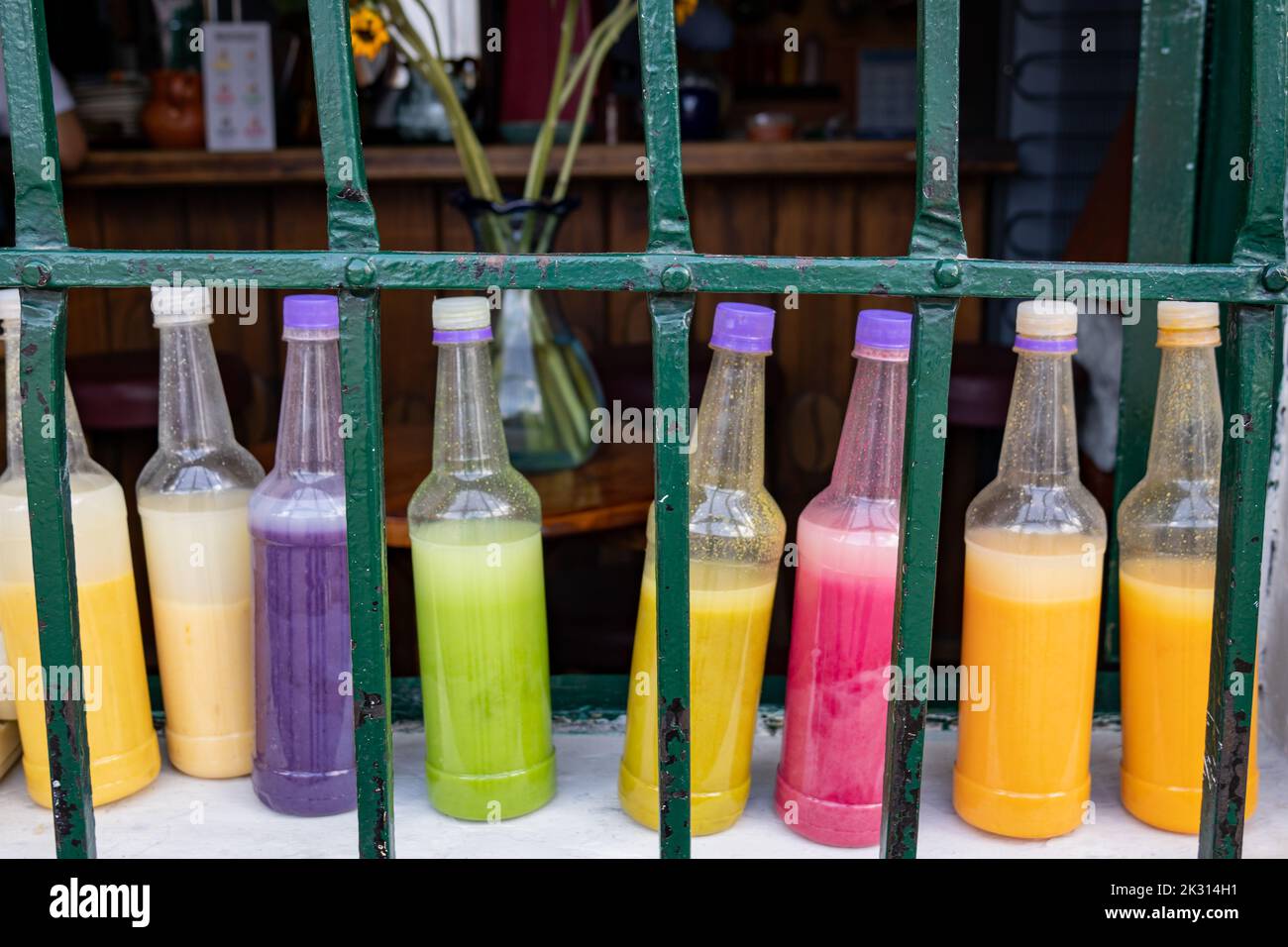 Chicha de Maiz è una bevanda alcolica a base di mais popolare in Colombia Foto Stock