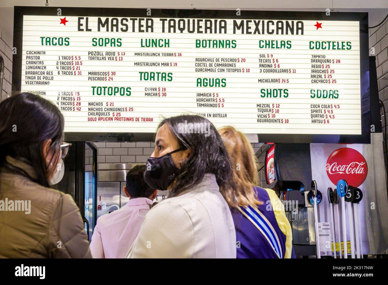 Bogotà Colombia, Chapinero Norte Carrera 11, ristoranti che mangiano fuori caffè informali, bistrot, bistrot, El Master Taqueria Mexi Foto Stock