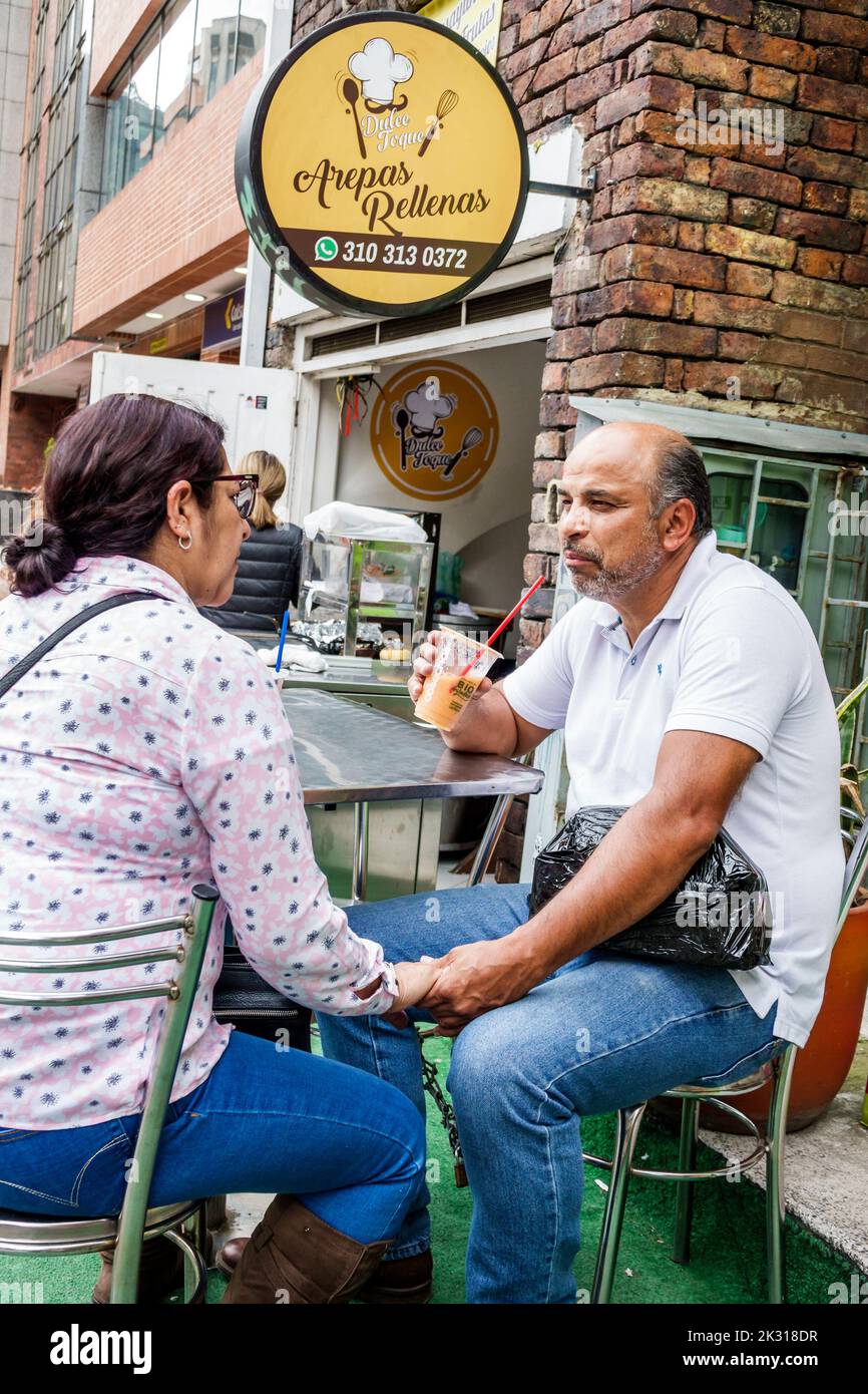Bogotà Colombia, Chapinero Norte Carrera 11, ristoranti che mangiano fuori caffè informali, bistrot, bistrot, Cosechas Smoothie Shop Foto Stock