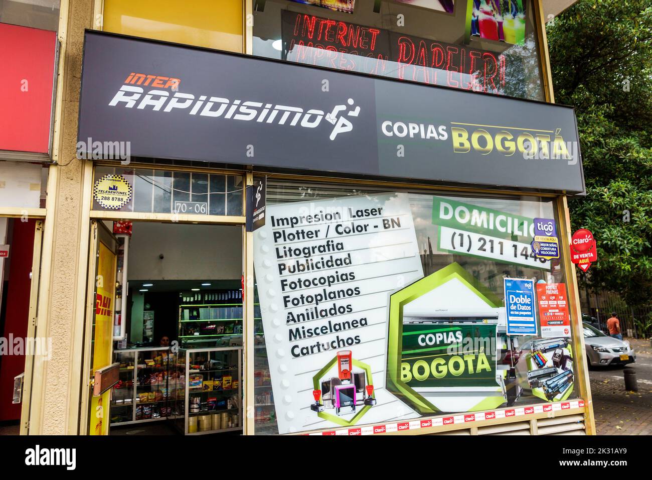 Bogotà Colombia, Chapinero Norte Avenida Carrera 7, negozi, aziende commerciali, negozi, mercati, mercato, vendita, acquisto, Inter Foto Stock