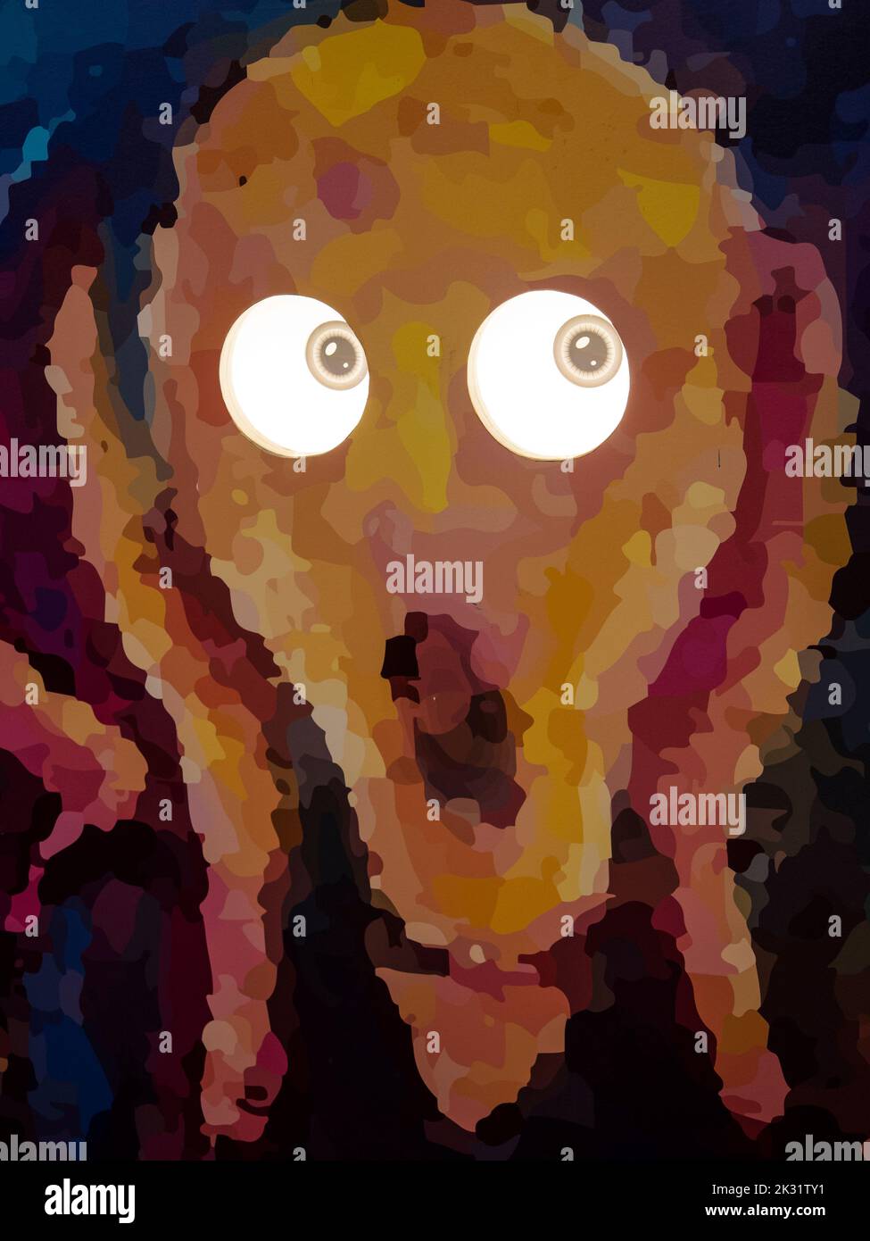 The Scream at Oslo Paradox Museum, Oslo, Norvegia, Scandinavia, Europa. Foto Stock