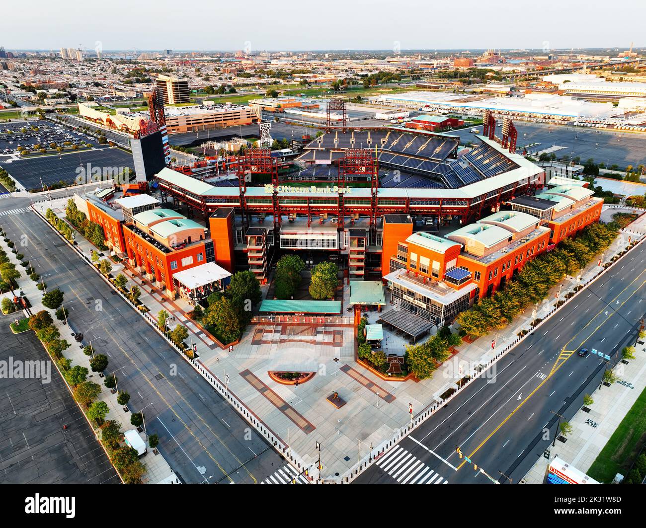 Vista aerea del Citizens Bank Park Philadelphia Foto Stock