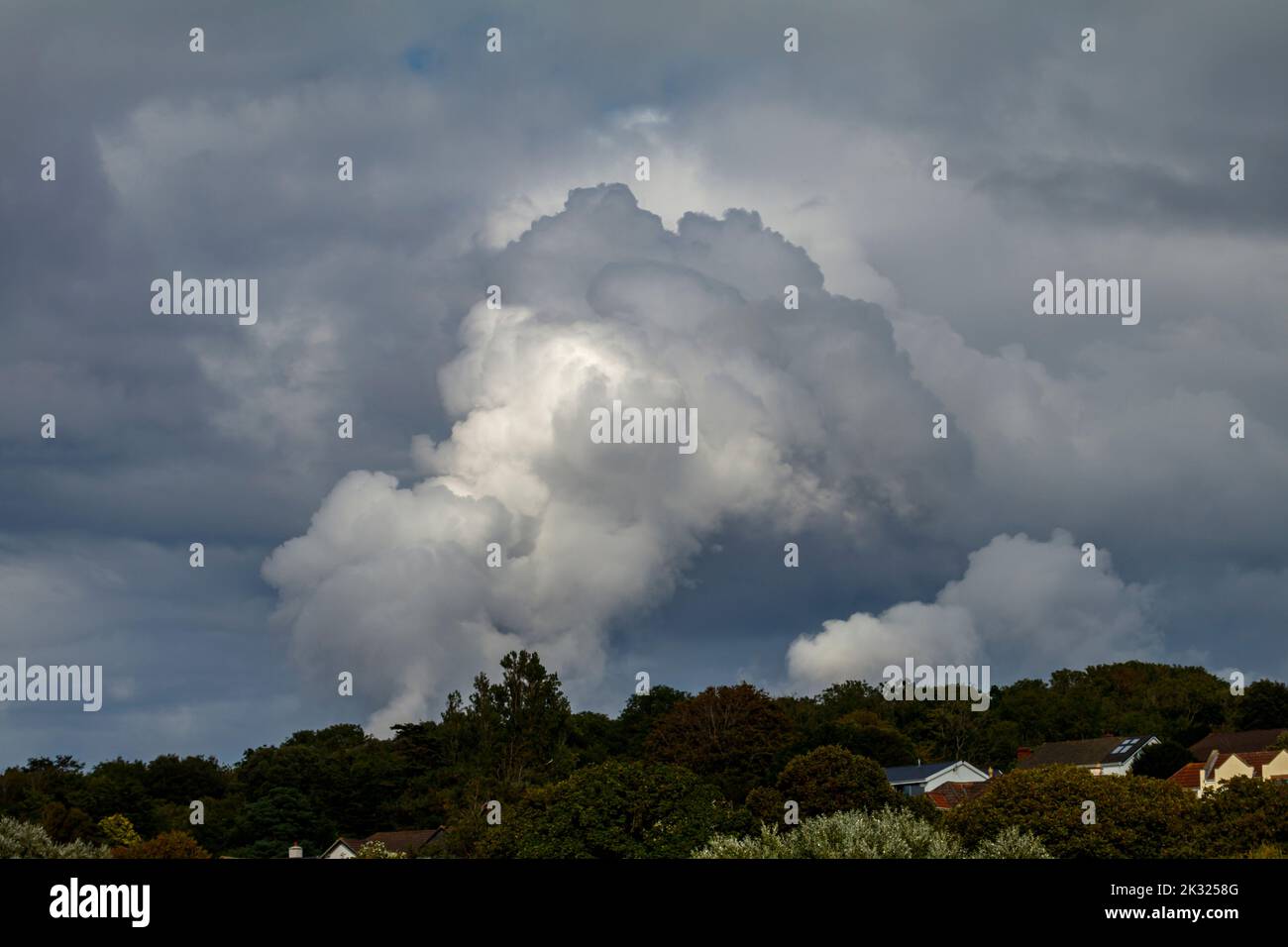 Nubi cumuliformi Foto Stock