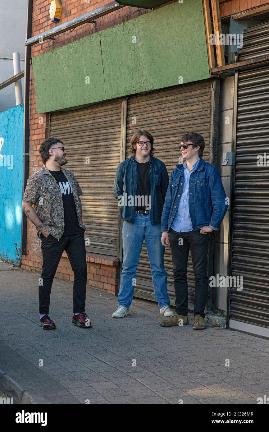 La nuova band punk più promettente di Derry, TOUTS , Londonderry, Derry, Irlanda del Nord. Foto Stock