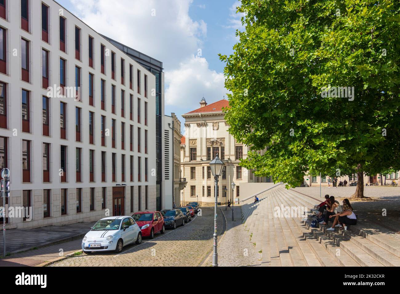 Halle (Saale): Juridicum dell'università Martin-Luther-Universität Halle-Wittenberg in , Sachsen-Anhalt, Sassonia-Anhalt, Germania Foto Stock
