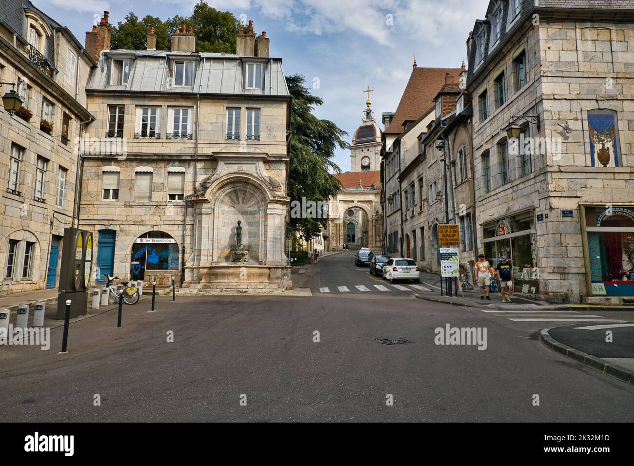 Place Victor Hugo a Besancon Foto Stock