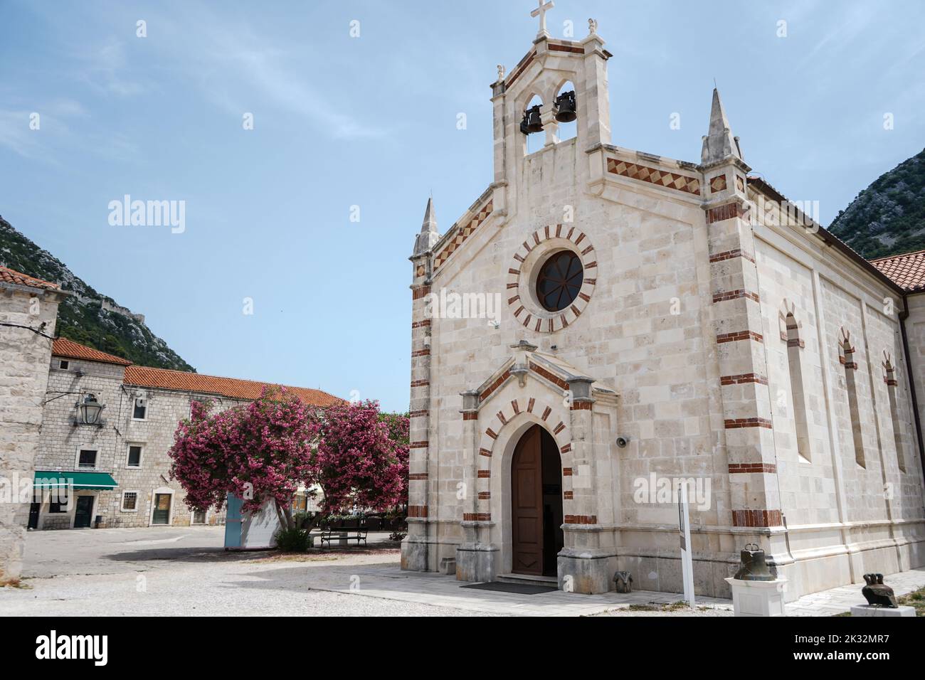 Chiesa di San Biagio nella città di Ston, penisola di Peljesac, Croazia. Foto Stock
