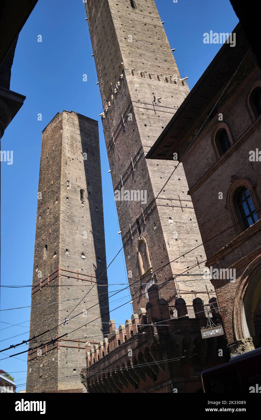 Twin Towers Bologna Italia Foto Stock