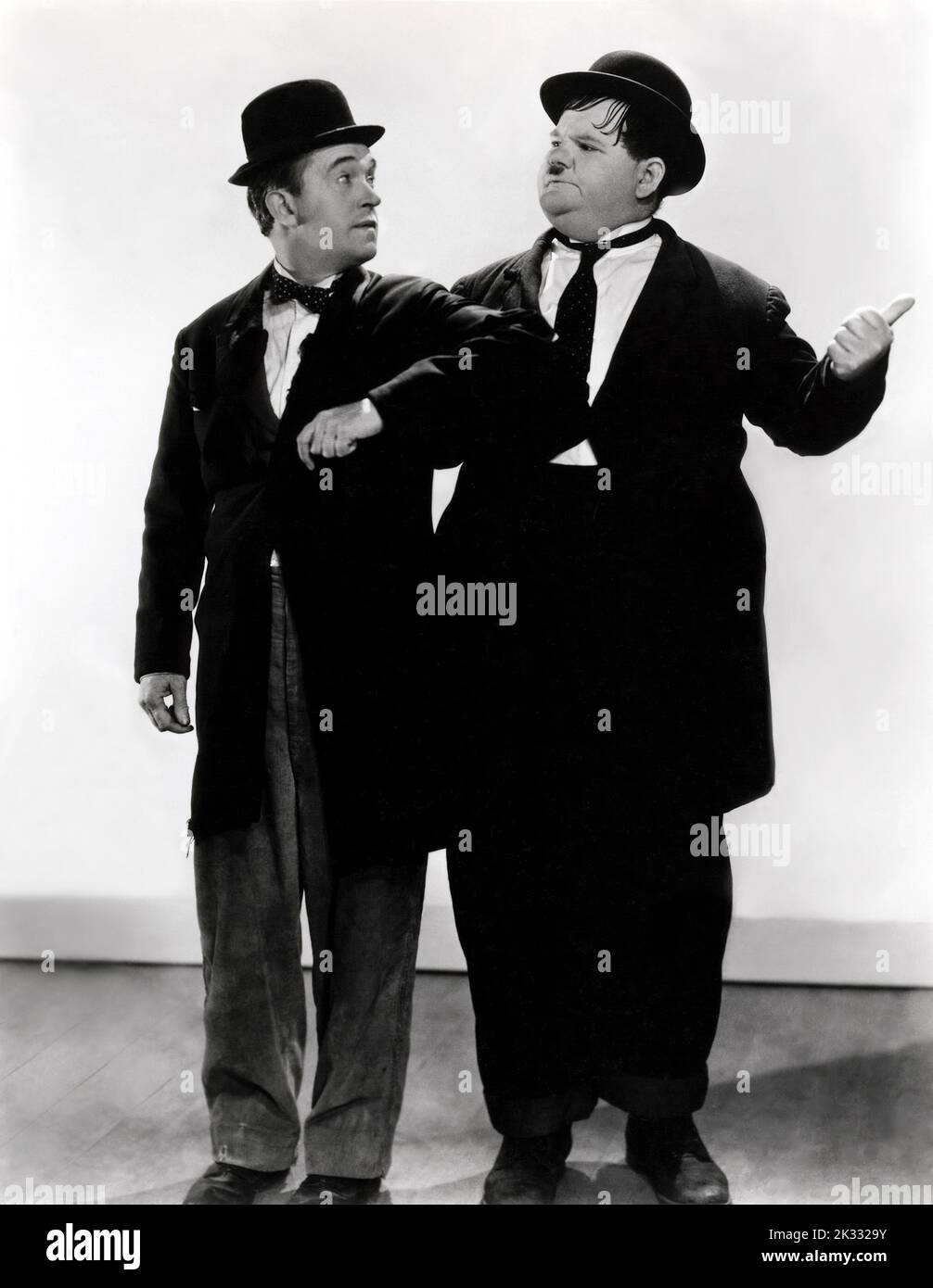 Stan Laurel e Oliver Hardy ritratto Foto Stock