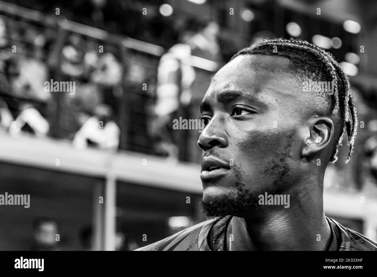 Tammy Abraham (Inghilterra) durante la partita della UEFA 'Nations League 2022-2023 tra l'Italia 1-0 Inghilterra allo Stadio Giuseppe Meazza il 23 settembre 2022 a Milano. Credit: Maurizio Borsari/AFLO/Alamy Live News Foto Stock Tammy Abraham (Inghilterra) durante la partita della UEFA 'Nations League 2022-2023 tra l'Italia 1-0 Inghilterra allo Stadio Giuseppe Meazza il 23 settembre 2022 a Milano. Credit: Maurizio Borsari/AFLO/Alamy Live News Foto Stock