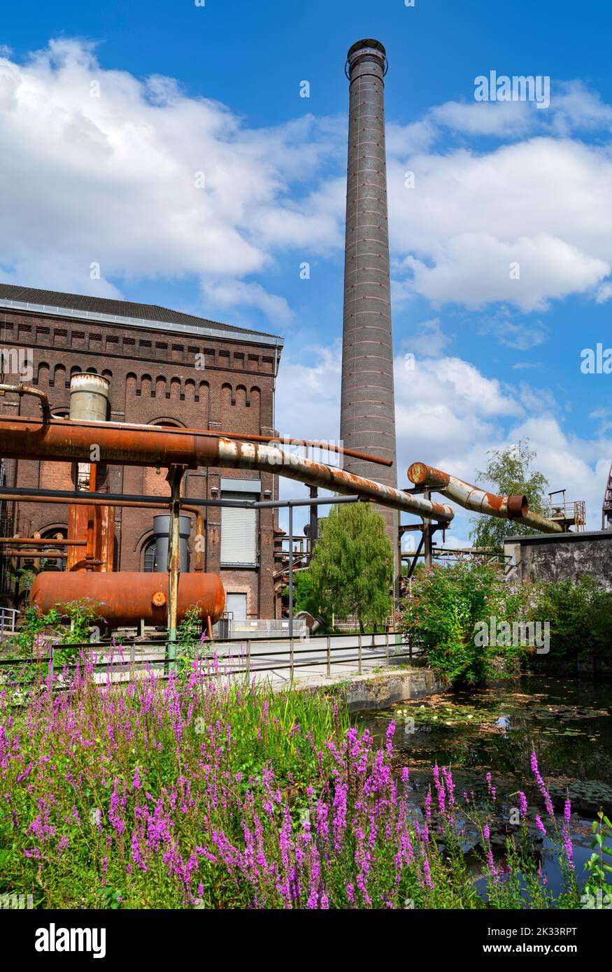 Landschaftspark Duisburg-Nord (Parco paesaggistico di Duisburg Nord), Duisburg, Renania Settentrionale-Vestfalia, Germania Foto Stock