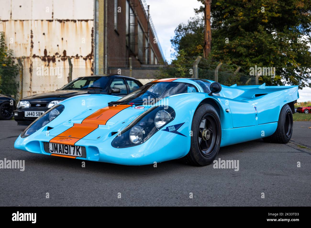 Icon Engineering Porsche 917K replica ‘JMA 917K’ in mostra al Poster Cars & Supercars Assembly al Bicester Heritage Centre Foto Stock