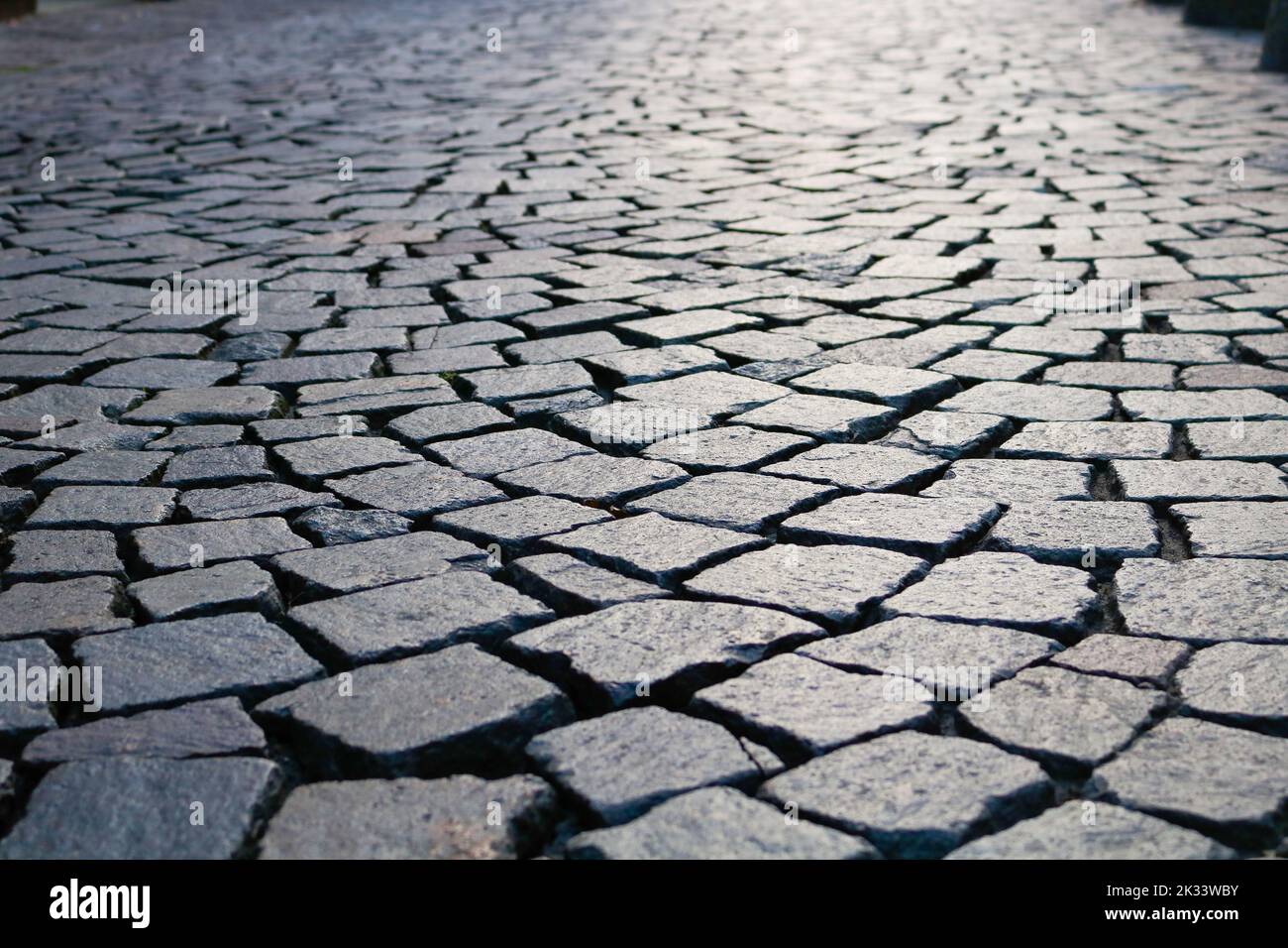 Primo piano di pietre di ciottoli Foto Stock