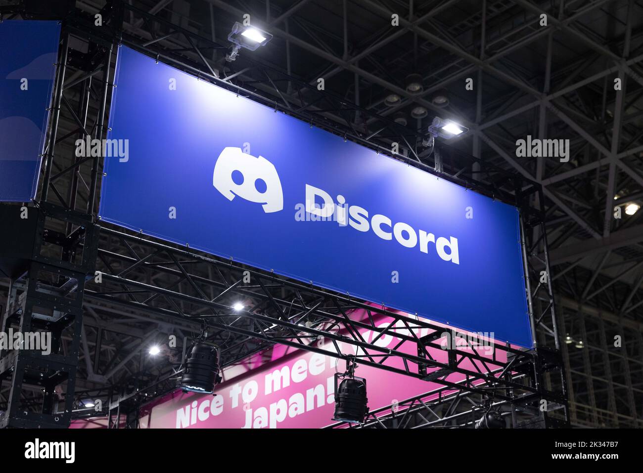 Chiba, Giappone. 17th Set, 2022. Stand di discordia visto al Tokyo Game Show 2022. Dopo una pausa di due anni forzata dalla pandemia del Covid-19, il Tokyo Game Show tornò alla Makuhari Messe a Chiba, Giappone. (Foto di Stanislav Kogiku/SOPA Images/Sipa USA) Credit: Sipa USA/Alamy Live News Foto Stock
