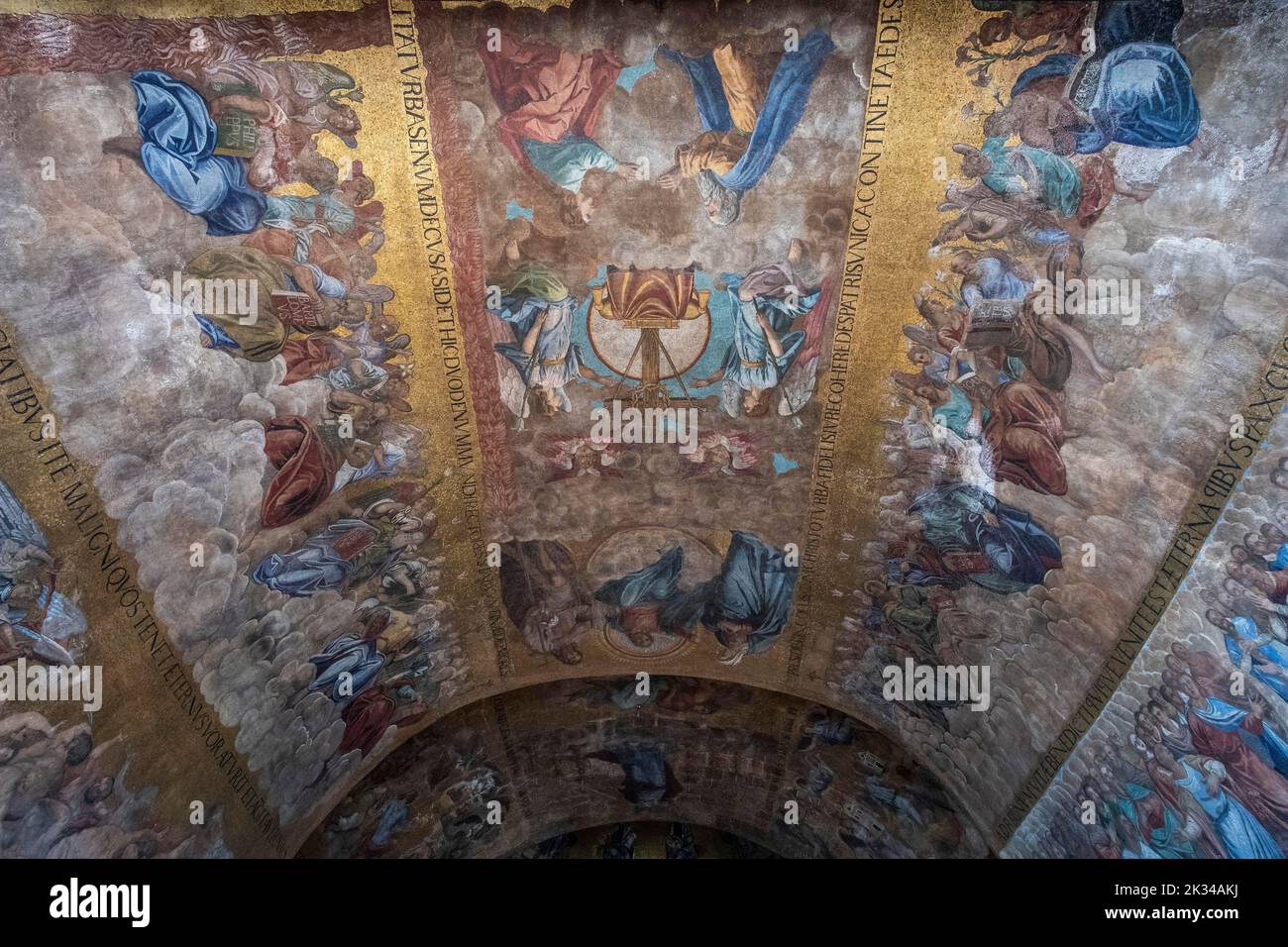 Interno Basilica di San Marco, mosaici, affreschi, Venezia, Veneto, Mare Adriatico, Italia settentrionale, Italia Foto Stock