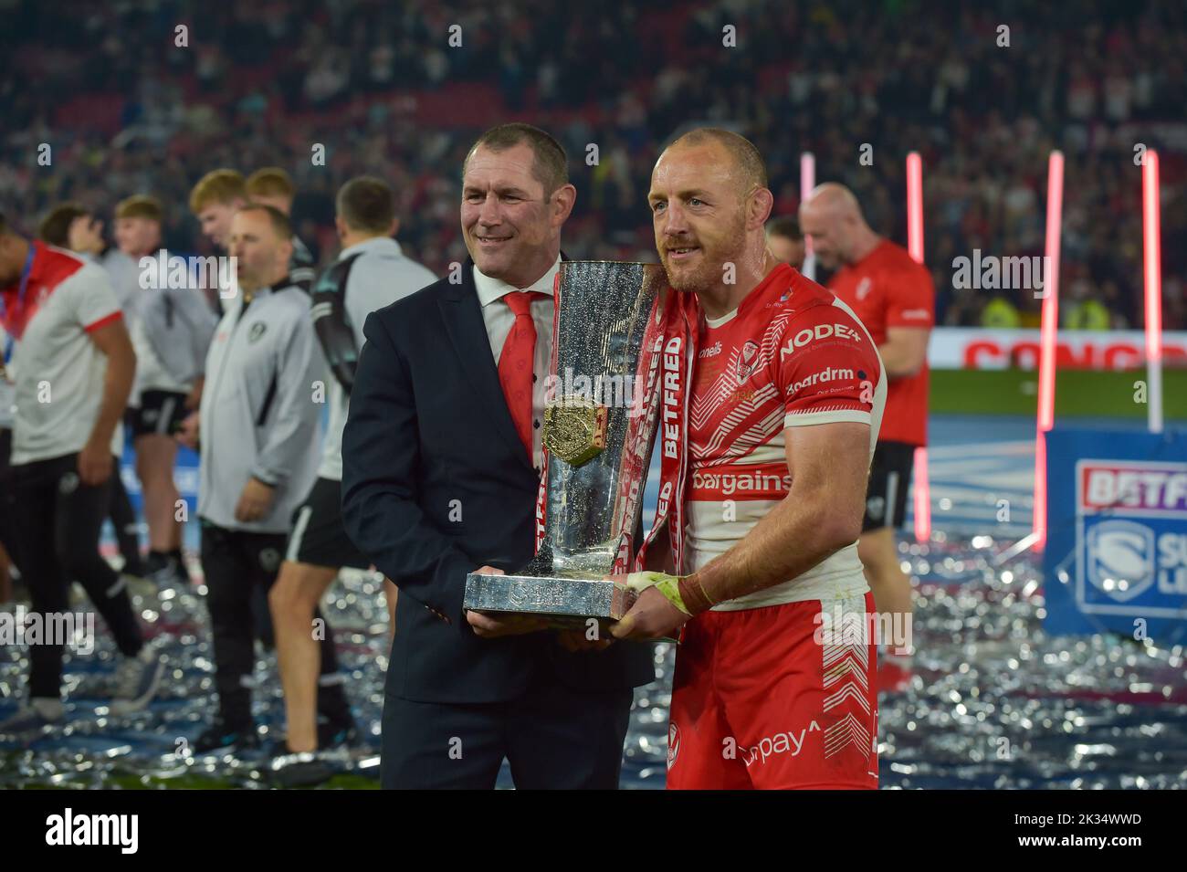 2022 Grand Final, St Helens / Leeds Rhinos Manchester, Old Trafford, Regno Unito 18:00 Kick Off €24.09.2022 Credit: Craig Cresswell/Alamy Live News Foto Stock