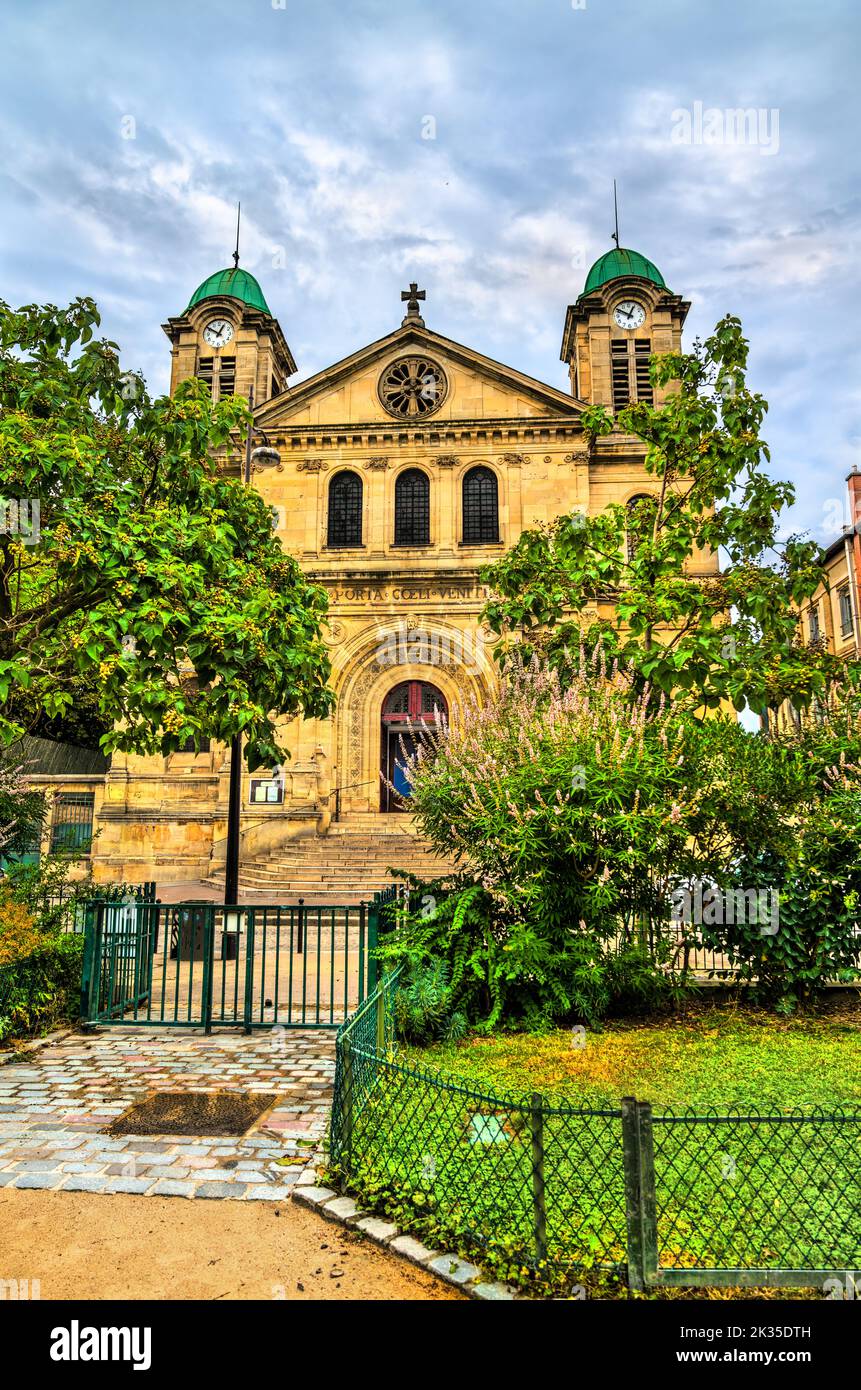 Chiesa di Saint Jacques Saint Christophe de la Villette a Parigi, capitale della Francia Foto Stock