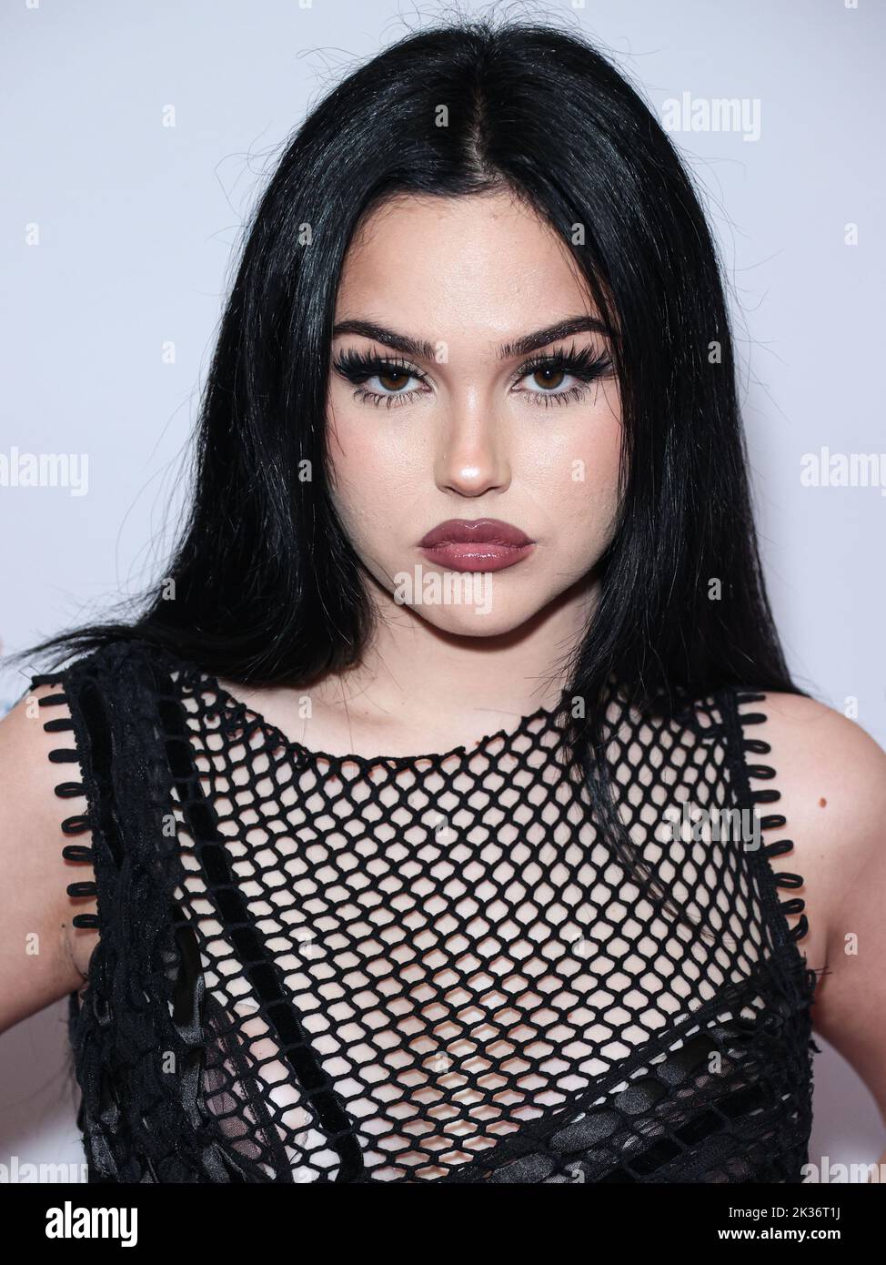 LAS VEGAS, NEVADA, USA - 24 SETTEMBRE: Maggie Lindemann si presenta nella sala stampa al 2022 iHeartRadio Music Festival - Night 2 che si tiene presso la T-Mobile Arena il 24 settembre 2022 a Las Vegas, Nevada, Stati Uniti. (Foto di Xavier Collin/Image Press Agency) Foto Stock