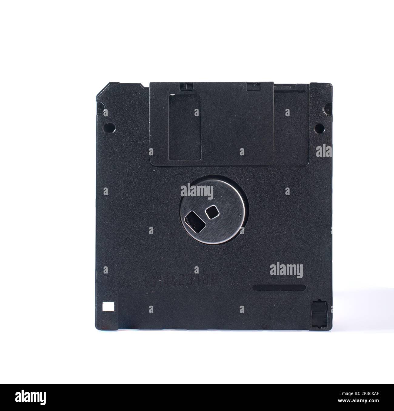 Floppy disk su sfondo bianco Foto Stock