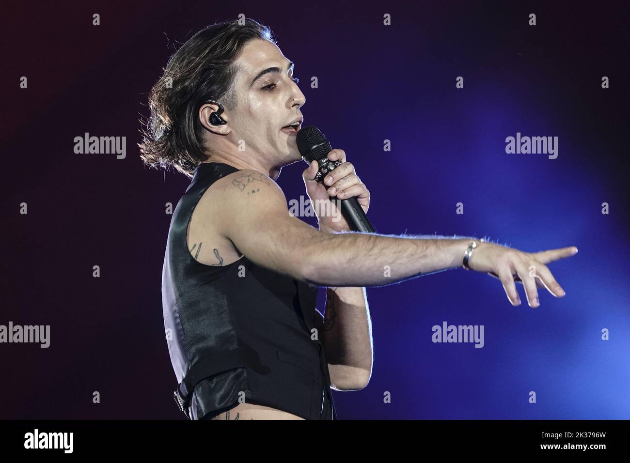 Damiano David di Maneskin suona al Global Citizen Festival di Central