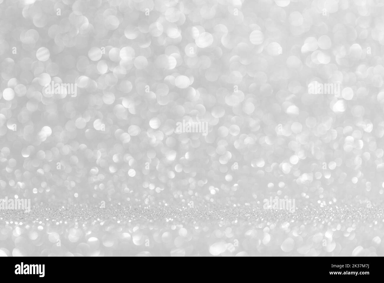 Sfondo bokeh sfocato luce glitter, festa Natale Capodanno lusso design, spazio copia per il contenuto di testo Foto Stock