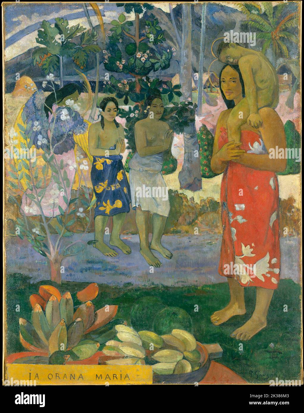 IA Orana Maria (Ave Maria). Paul Gauguin. 1891. Foto Stock