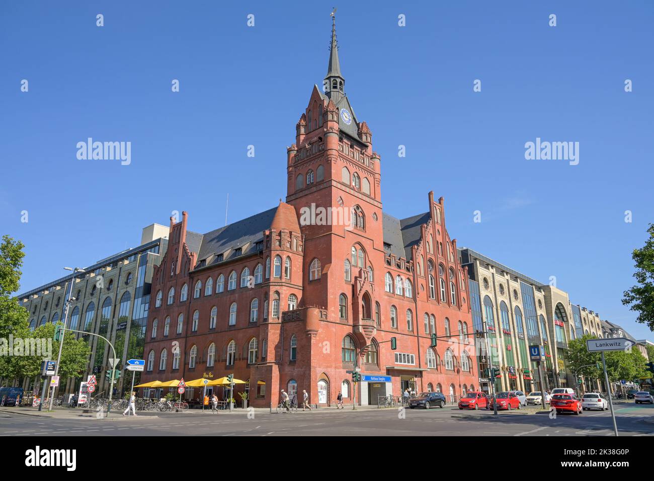 Altes Rathaus, Schlossstrasse, Steglitz, Steglitz-Zehlendorf, Berlino, Deutschland Foto Stock